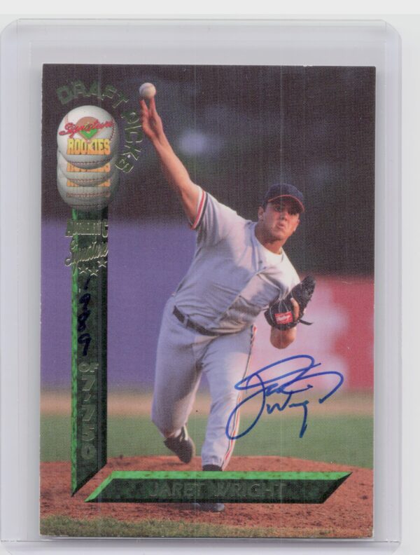 1994 Signature Rookies Draft Picks Jaret Wright AU SN7750 #10 Indians Signatures