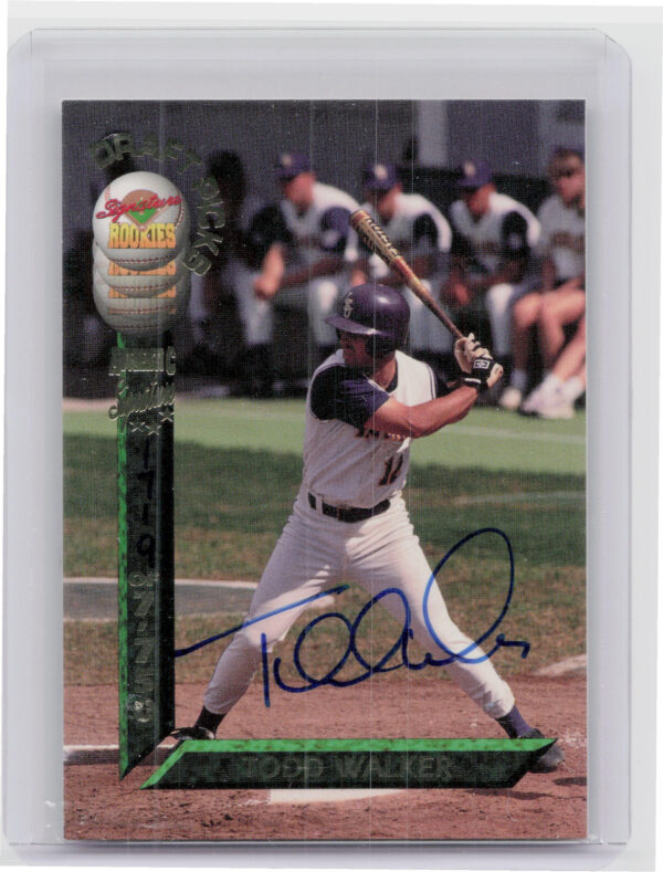 1994 Signature Rookies Draft Picks Todd Walker AU SN7750 #8 Twins Signatures