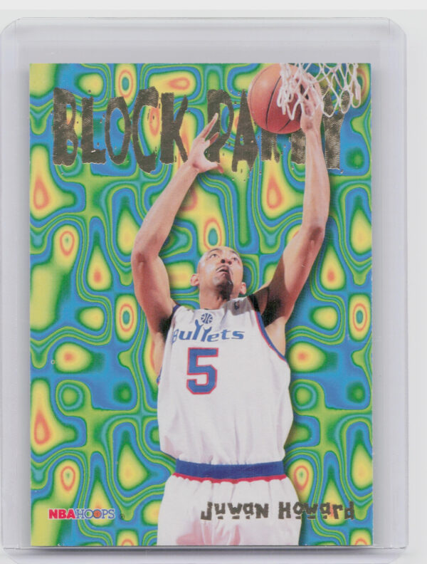 1995-96 Hoops Juwan Howard #14 Bullets Block Party