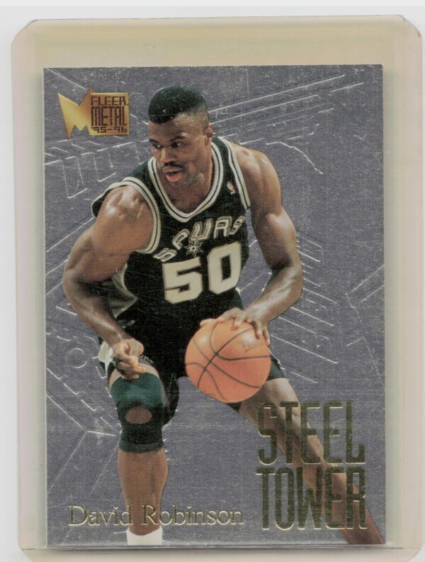 1995-96 Metal David Robinson #8 Spurs Steel Tower