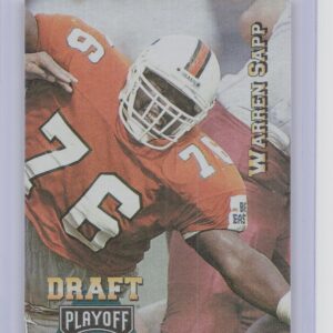 1995 Playoff Prime Warren Sapp RC #190 Buccaneers