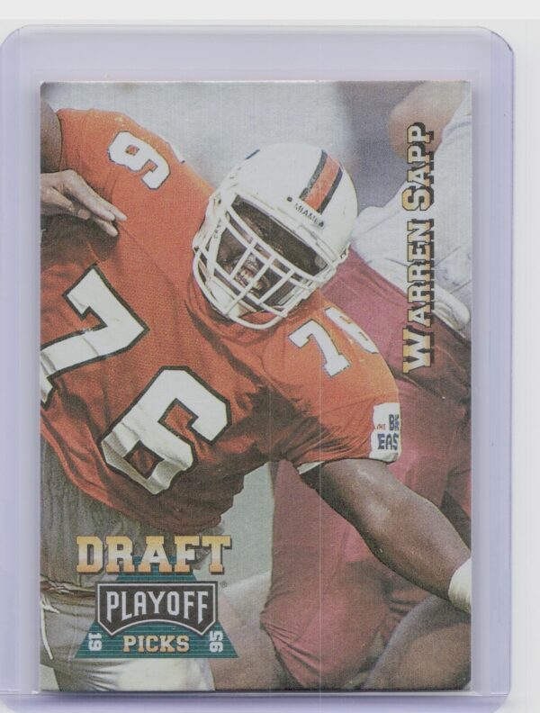 1995 Playoff Prime Warren Sapp RC #190 Buccaneers