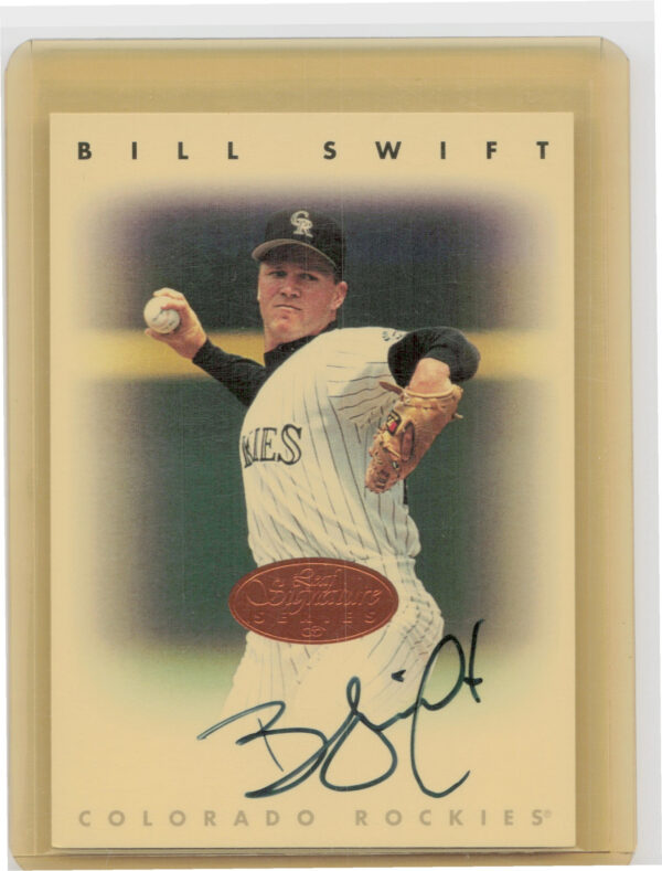 1996 Leaf Signature Series Bill Swift AU #NNO Rockies Autographs Bronze
