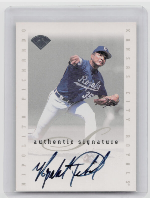 1996 Leaf Signature Series Hipolito Pichardo AU #NNO Royals Extended Series Auto