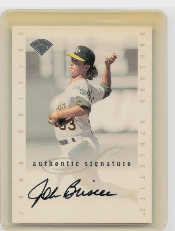 1996 Leaf Signature Series John Briscoe AU #NNO Athletics Extended Series Auto