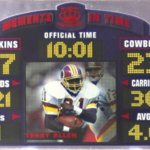 1996 Pacific Litho-Cel Terry Allen #MT-20 Redskins Moments in Time