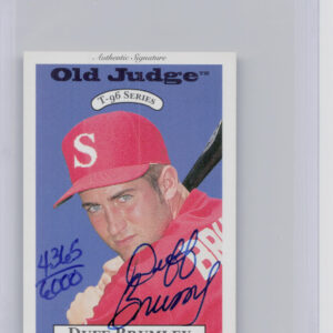 1996 Signature Rookies Old Judge Duff Brumley AU SN6000 #5 89ers Signatures
