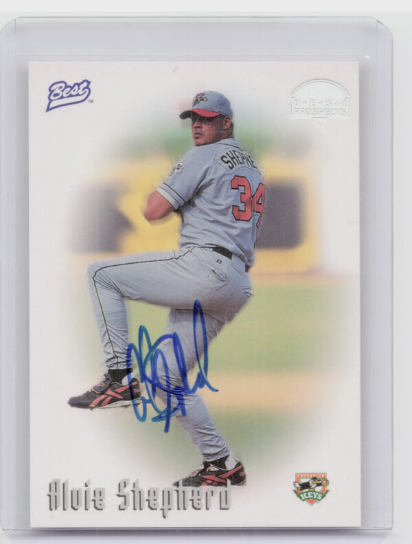 1997 Best Alvie Shepherd AU #NNO Keys Autographs Prospect Series