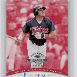 1997 Donruss Signature Series Javier Valentin #NNO Twins Signature Series Autogr