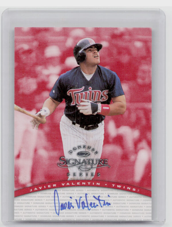 1997 Donruss Signature Series Javier Valentin #NNO Twins Signature Series Autogr
