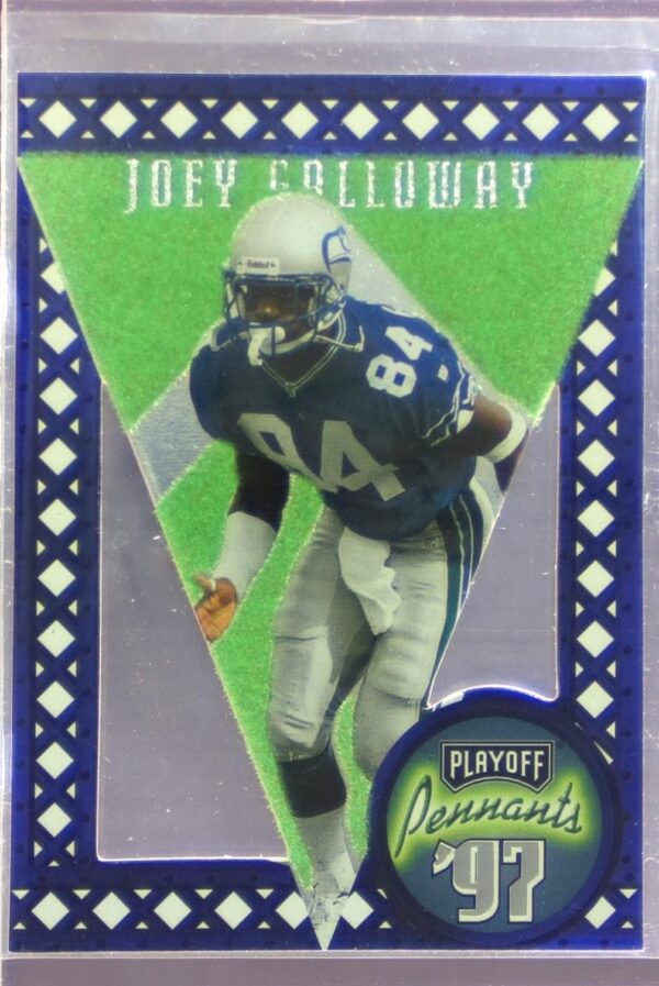 1997 Playoff Contenders Joey Galloway #35 Seahawks Pennants Green Felt