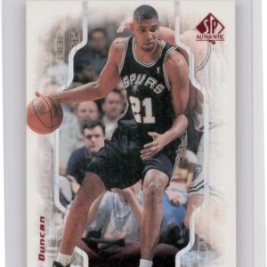 1998-99 SP Authentic Tim Duncan #2K17 Spurs NBA 2K