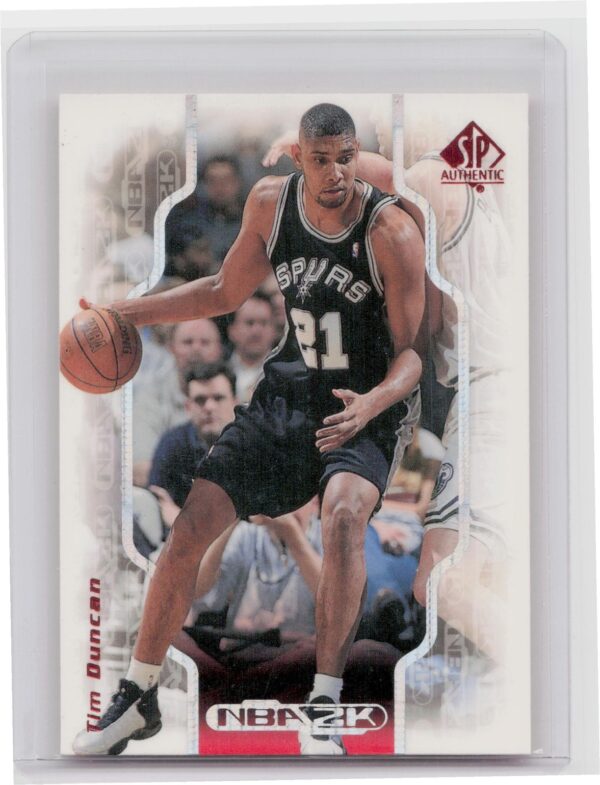 1998-99 SP Authentic Tim Duncan #2K17 Spurs NBA 2K