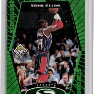 1998-99 UD Choice Hakeem Olajuwon #SQ10 Rockets StarQuest Green