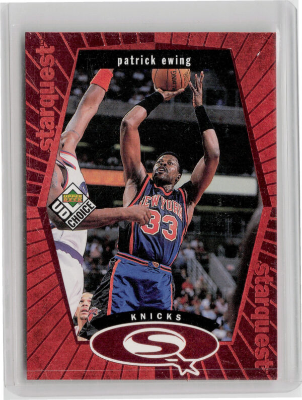 1998-99 UD Choice Patrick Ewing #SQ18 Knicks StarQuest Red