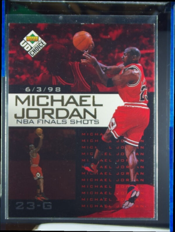 1998-99 UD Choice Preview Michael Jordan #1 Bulls Michael Jordan NBA Finals Shot