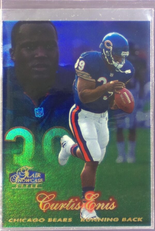 1998 Flair Showcase Curtis Enis Flair Showcase Row 2 (Style) RC #15 Bears