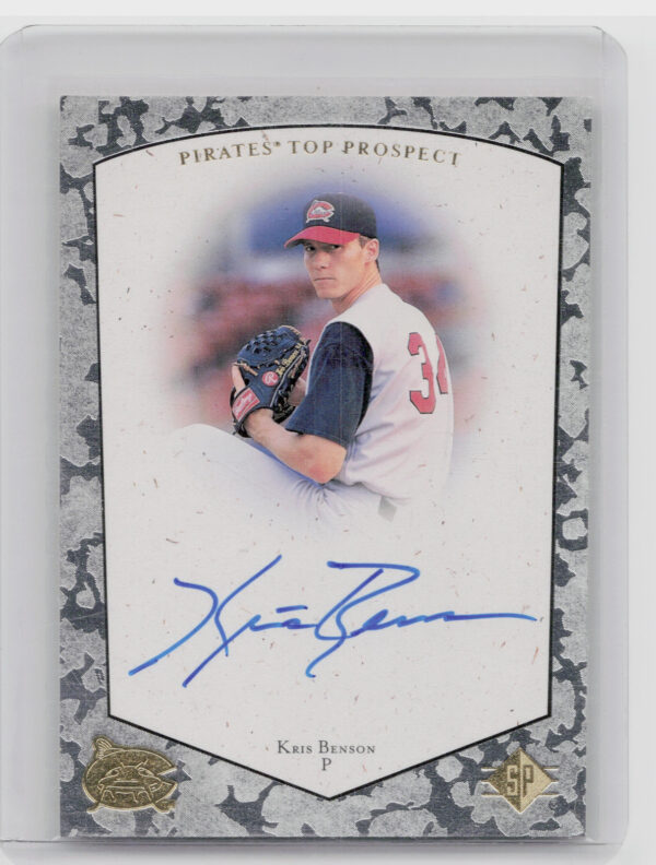 1998 SP Top Prospects Kris Benson AU #KB Mudcats Autographs