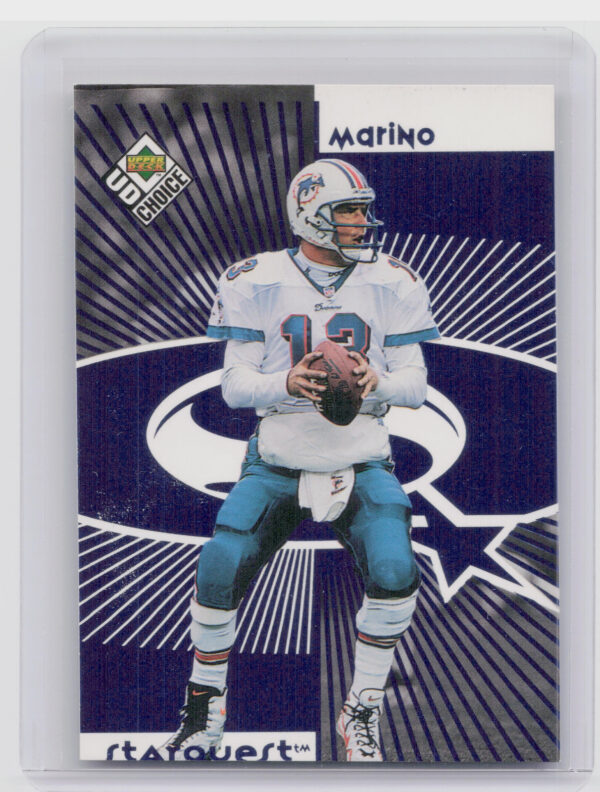 1998 UD Choice Dan Marino / Brian Griese #SR13 Broncos StarQuest/RookQuest Blue
