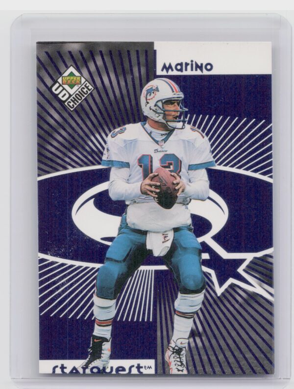 1998 UD Choice Dan Marino / Brian Griese #SR13 Broncos StarQuest/RookQuest Blue
