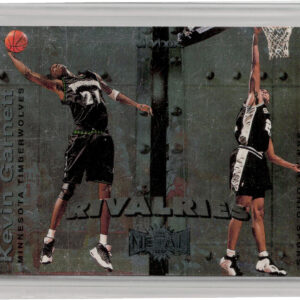 1999-00 Metal Tim Duncan / Kevin Garnett #5 R Timberwolves Rivalries