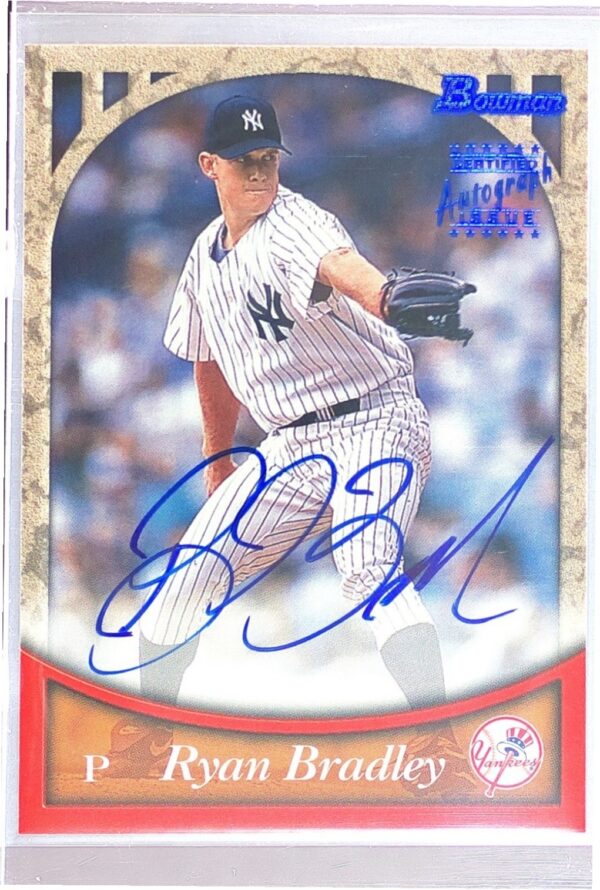 1999 Bowman Ryan Bradley Auto #BA42 Yankees Certified Autographs