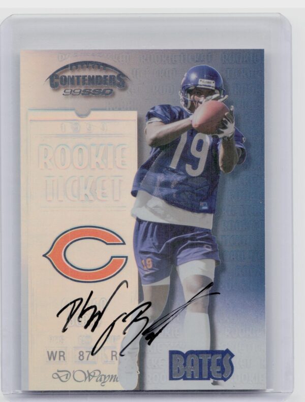 1999 Playoff Contenders SSD D'Wayne Bates AU RC #179 Bears