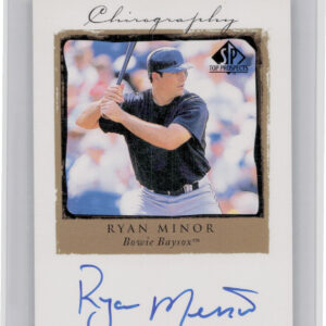 1999 SP Top Prospects Ryan Minor AU #RYM Baysox Chirography