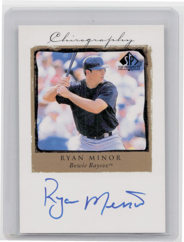 1999 SP Top Prospects Ryan Minor AU #RYM Baysox Chirography