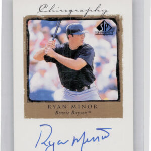 1999 SP Top Prospects Ryan Minor AU #RYM Baysox Chirography