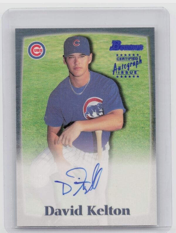 2000 Bowman David Kelton AU #DK Cubs Autographs