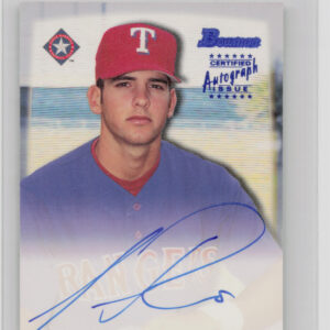 2000 Bowman Jason Romano AU #JR Rangers Autographs