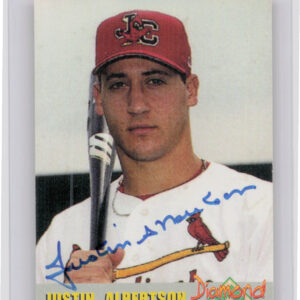 2000 Diamond Authentics Autographs Justin Albertson AU SN3250 #25 Cardinals