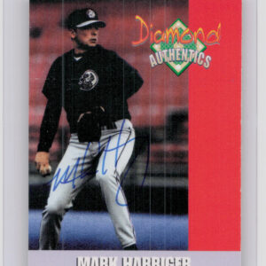 2000 Diamond Authentics Autographs Mark Harriger AU SN3250 #2 SeaWolves