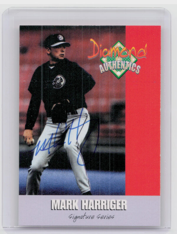 2000 Diamond Authentics Autographs Mark Harriger AU SN3250 #2 SeaWolves
