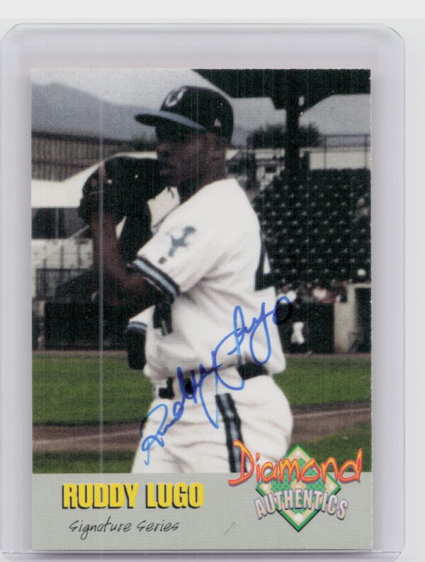 2000 Diamond Authentics Autographs Ruddy Lugo AU SN3250 #20 Raptors