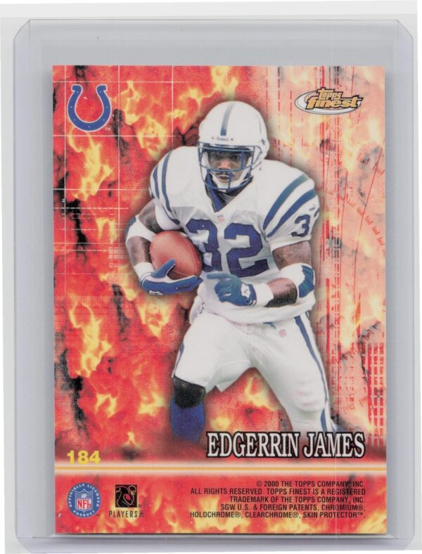 2000 Finest Jamal Lewis / Edgerrin James #184 Colts - Image 3