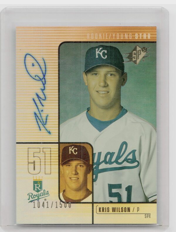 2000 SPx Kris Wilson AU SN1500 RC #151 Royals