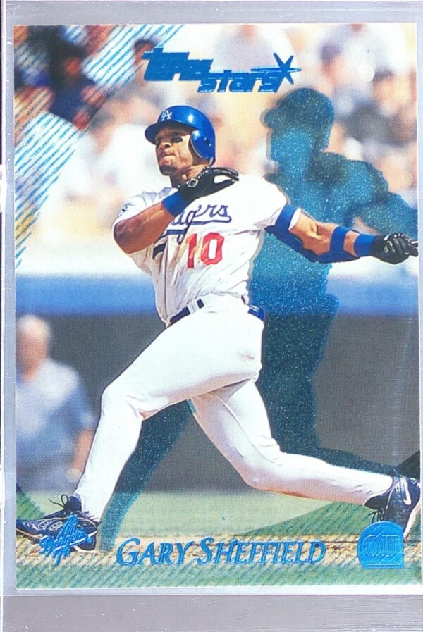 2000 Topps Stars Gary Sheffield Metallic Blue /299 #64 Dodgers