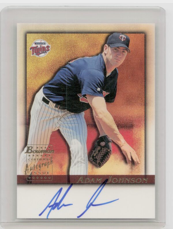 2001 Bowman Adam Johnson AU #BA-AJ Twins Autographs