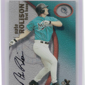 2001 Fleer E-X Nate Rolison AU SN2999 #129 Marlins Autographed Rookies/Prospects