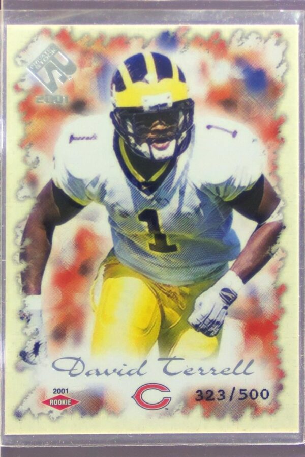 2001 Pacific Private Stock David Terrell Retail /500 RC #116 Bears