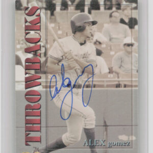 2001 Royal Rookies Throwbacks Alexis Gomez AU SN5950 #25 Royals Autographs