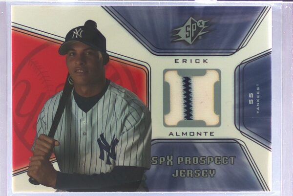 2001 SPx Erick Almonte RC JSY #126 Yankees