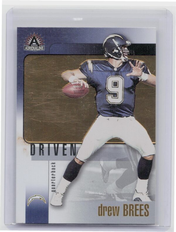 2002 Pacific Adrenaline Drew Brees Driven #25 Chargers