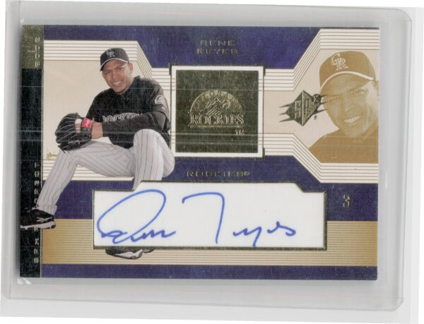 2002 SPx Rene Reyes AU RC #143 Rockies