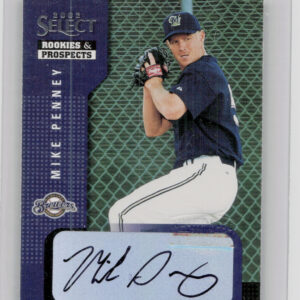2002 Select Rookies & Prospects Mike Penney AU #74 Brewers