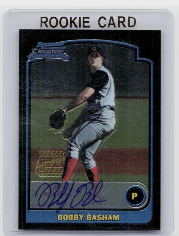2003 Bowman Chrome Bobby Basham AU RC #343 Reds