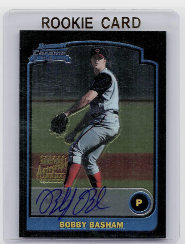2003 Bowman Chrome Bobby Basham AU RC #343 Reds