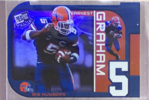 2003 Press Pass Earnest Graham RC #BN10 Gators Big Numbers